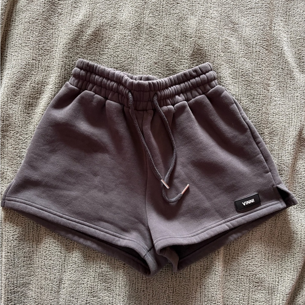 SOPHIA SWEAT SHORTS - SLATE